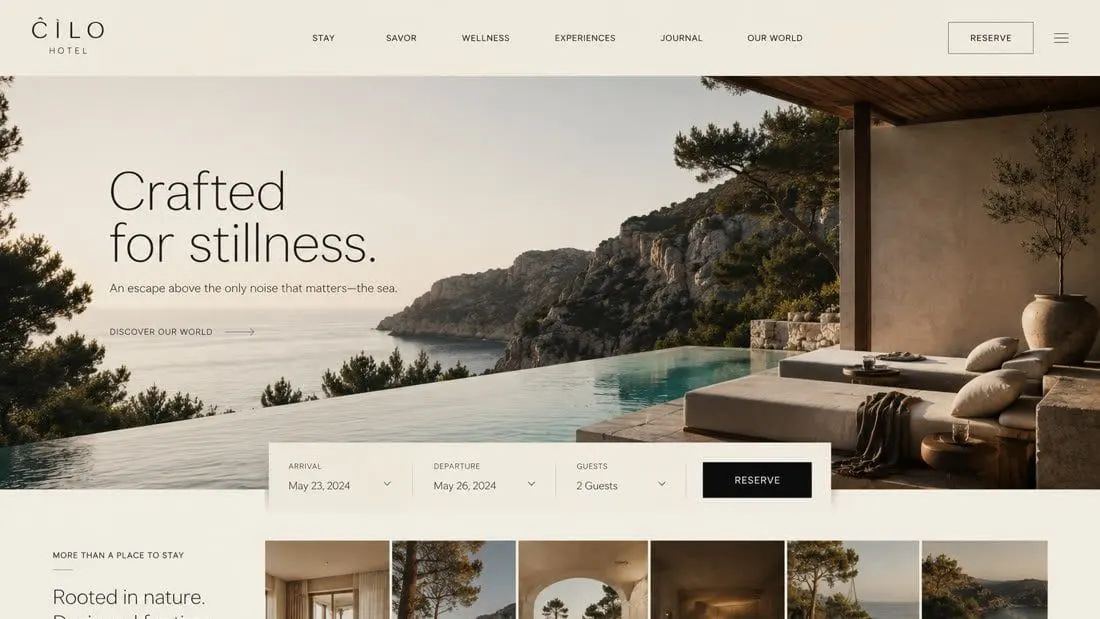Hôtellerie — Site hôtel