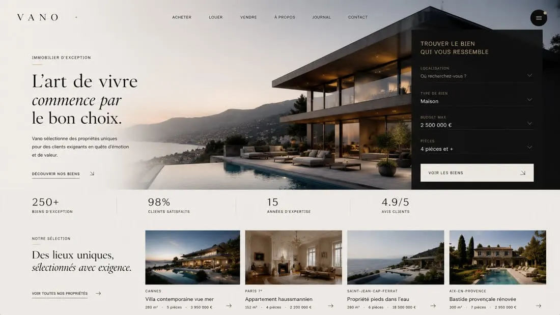 Immobilier — Site immobilier