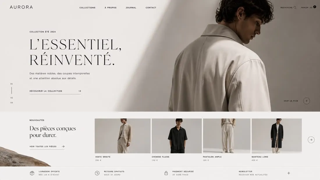Mode — Site e-commerce mode